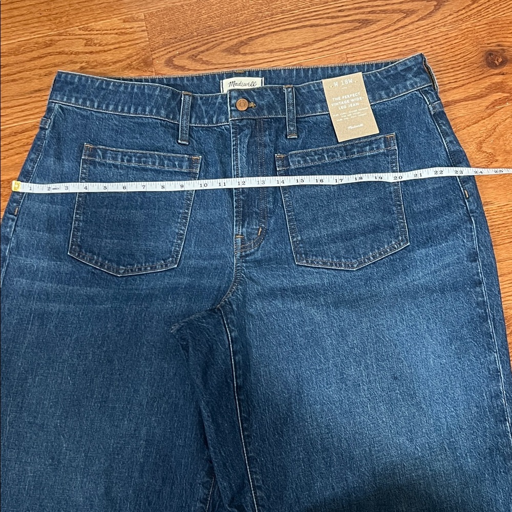 NWT Madewell The Perfect Vintage Wide Leg Jeans size 18W - Picture 10 of 10
